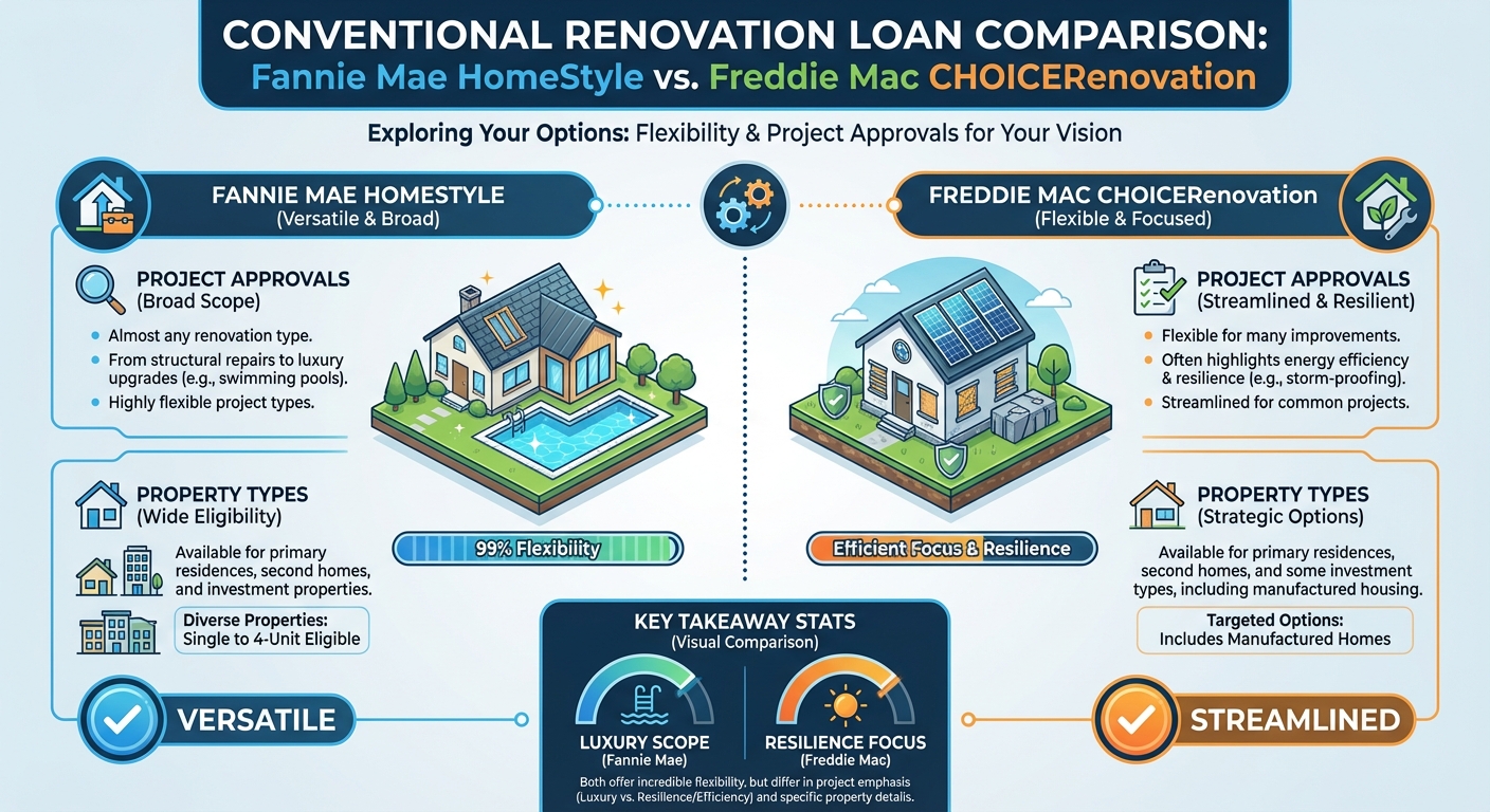 Fannie Mae HomeStyle vs. Freddie Mac CHOICERenovation