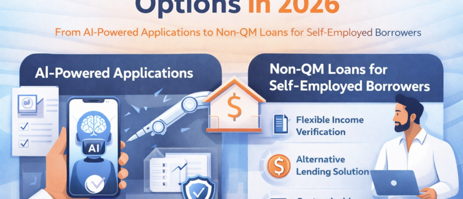 AI-powered mortgage application and Non-QM loan options for self-employed borrowers in 2026