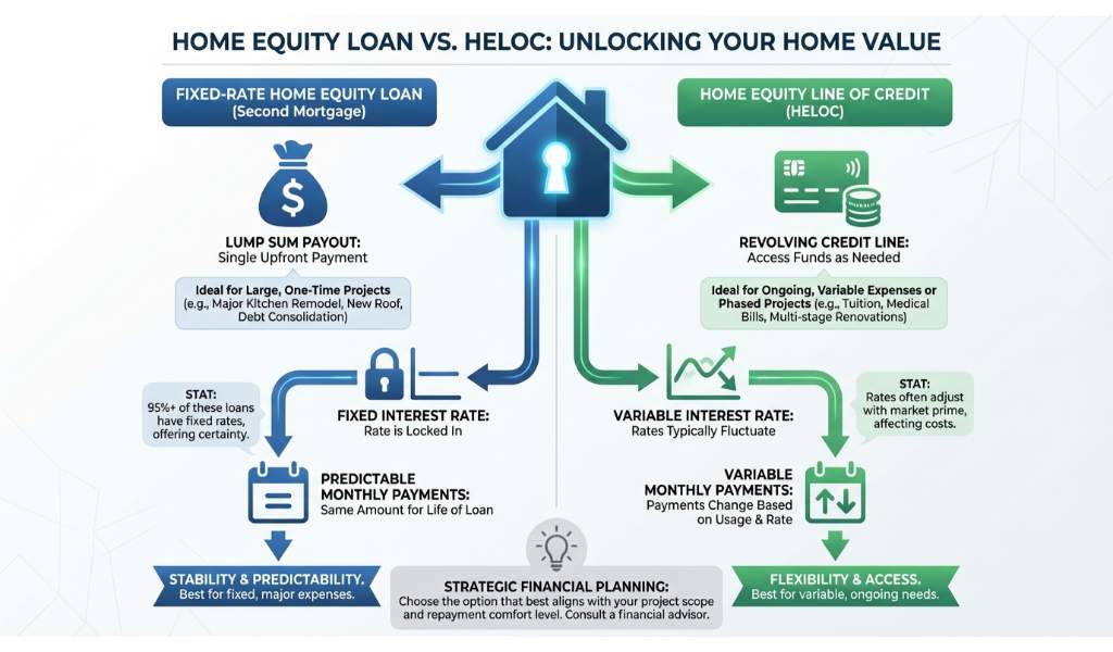 Fixed-Rate Second Mortgage vs. HELOC: What is Right for You?
